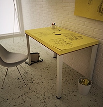 Post-It Topped Table Is Perfect For Forgetful People Post-It Topped Table Is Perfect For Forgetful People