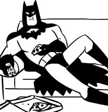 Batman Chillaxing In Ordinary Life [11 Animated Gifs]