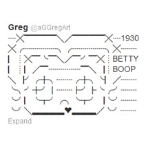 Classic & Retro Character ASCII Twitter Art