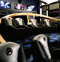 Unbelievable Star Trek Themed Home Movie Theater Unbelievable Star Trek Themed Home Movie Theater