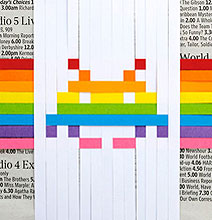 DIY Space Invaders Pixelated Paper Art DIY Space Invaders Pixelated Paper Art