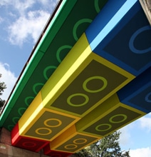 Lego Brick Bridge: The Geekiest Overpass In The World Lego Brick Bridge: The Geekiest Overpass In The World