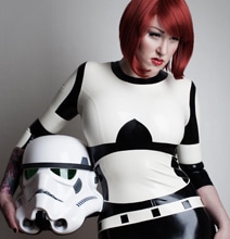 Rubber Stormtrooper Inspired Catsuit Will Make The Guys Swoon Rubber Stormtrooper Inspired Catsuit Will Make The Guys Swoon