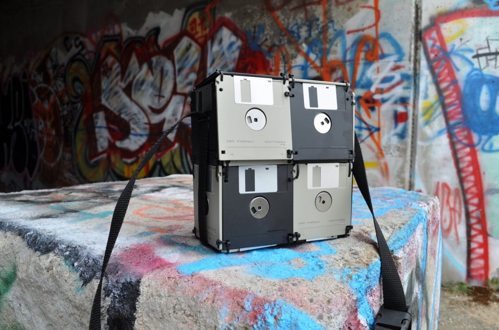 Retro Floppy Disk Storage Bag For The Ultimate Geek Bit Rebels