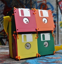 Retro Floppy Disk Storage Bag For The Ultimate Geek