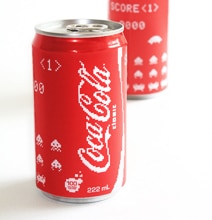 Retro 8-Bit Styled Coca Cola Cans Retro 8-Bit Styled Coca Cola Cans