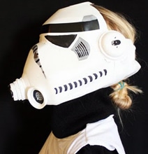 Stormtrooper Helmet Created Entirely Out Of A Milk Jug