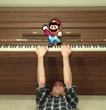 Backwards Piano Man Plays Super Mario Song While…Backwards Backwards Piano Man Plays Super Mario Song While…Backwards