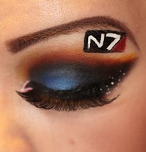 Eye Makeup Designs For Geeks: Mass Effect, Dark Knight & More Eye Makeup Designs For Geeks: Mass Effect, Dark Knight & More