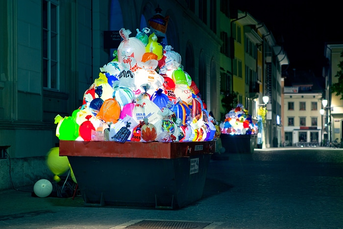 Illuminated-Trash-Bags-Garbage-Installation