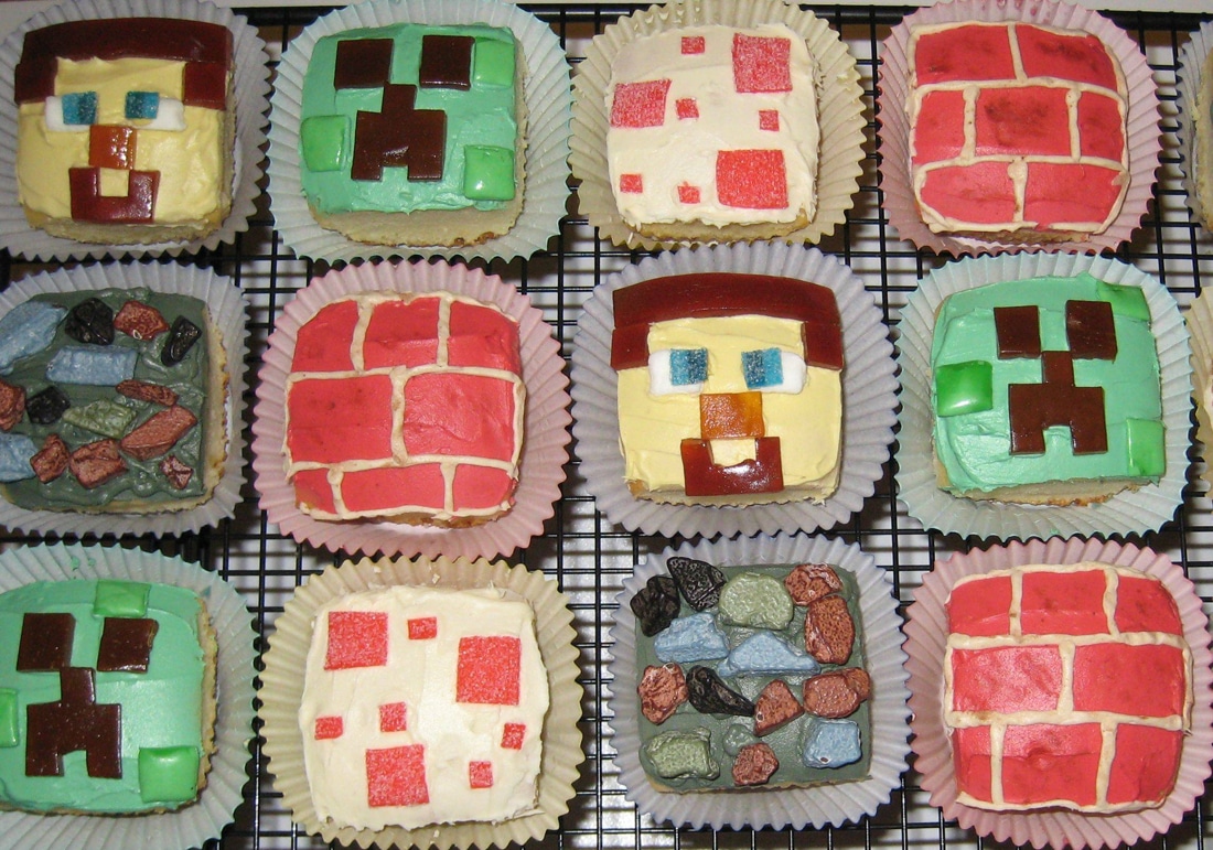 Minecraft-Cakes-and-Cupcakes