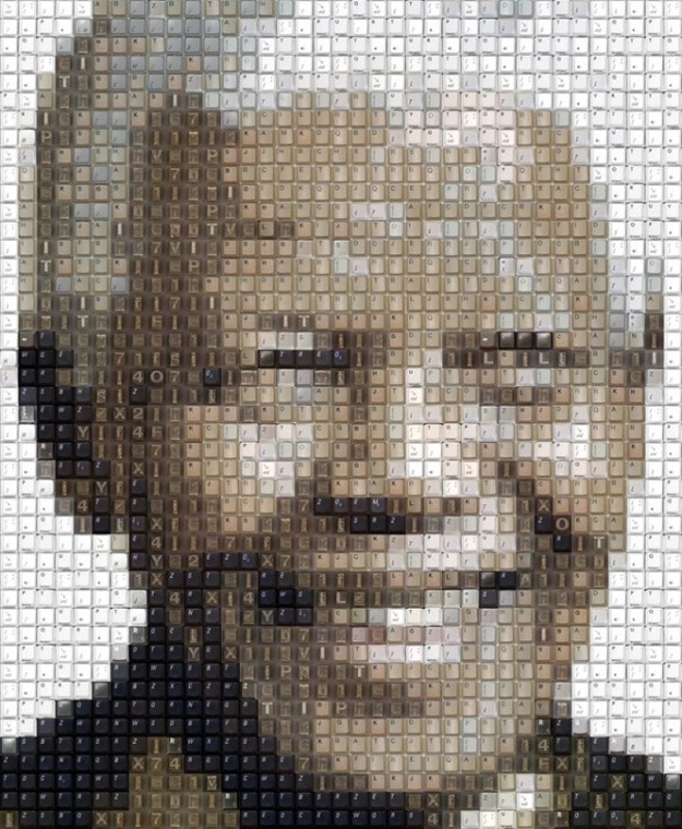 Nelson-Mandela-Keyboard-Keys-Art