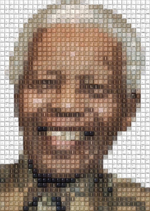 Nelson-Mandela2-Keyboard-Keys-Art