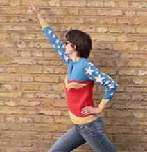 Be A Superhero: DIY Retro Wonder Woman Sweater