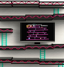 Retro Gaming Decor: The Geeky Donkey Kong Wall Shelf Retro Gaming Decor: The Geeky Donkey Kong Wall Shelf
