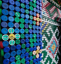 That’s One Way To Reuse…House Covered In 30,000 Bottle Tops
