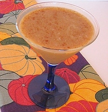 Drunk Pumpkin Pie: Autumn Dessert Served In A Martini Glass