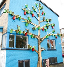 Beautiful Birdhouses Created From Trash Decorate Urban Areas