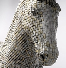 Trojan Horse Created From Thousands Of Computer Keyboard Keys