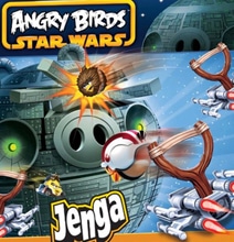 Death Star Destruction With Real Angry Birds Jenga Game