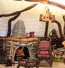 The Hobbit’s Bag End Interior Balloon-Twisted Into Reality