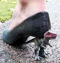 Ferocious DIY Shoes: Attach A Curious T-Rex To Your Heel