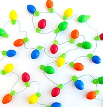 DIY Festive & Colorful Holiday Lights Made With Candy