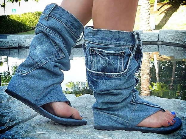 jeans-sandals-denim-shoes