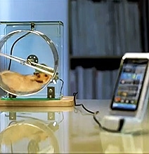 Hamster Smartphone Charger Provides Free Energy