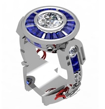 Star Wars Fan Creates One Of A Kind R2-D2 Engagement Ring Star Wars Fan Creates One Of A Kind R2-D2 Engagement Ring