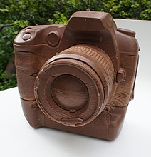 Canon D60 Camera (With Battery Grip) Created Out Of Solid Chocolate