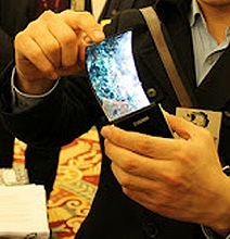 Flexible Display Gadget Yuom Showcased At CES 2013 Flexible Display Gadget Yuom Showcased At CES 2013