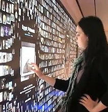 40 Foot Touchscreen Gallery Helps Visitors Find New Artwork