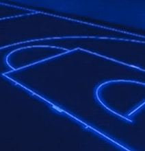 Gymnasium Floor Changes For Each Sport With A Touchscreen