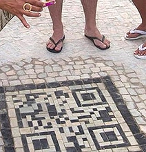Sidewalk Design To Provide QR Codes With Tourist Information Sidewalk Design To Provide QR Codes With Tourist Information