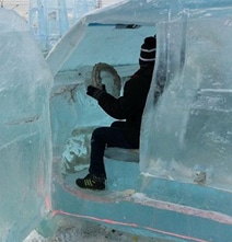 You Don’t See This Everyday: Full Size Toyota Land Cruiser Ice Carving