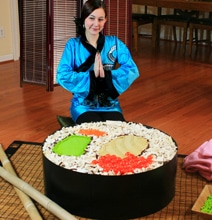 LEGO Sushi: One Giant Sushi Roll Created Entirely From LEGO LEGO Sushi: One Giant Sushi Roll Created Entirely From LEGO