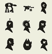 A-Z Star Wars Chart Made From Silhouettes Will Test Your Jedi Skills