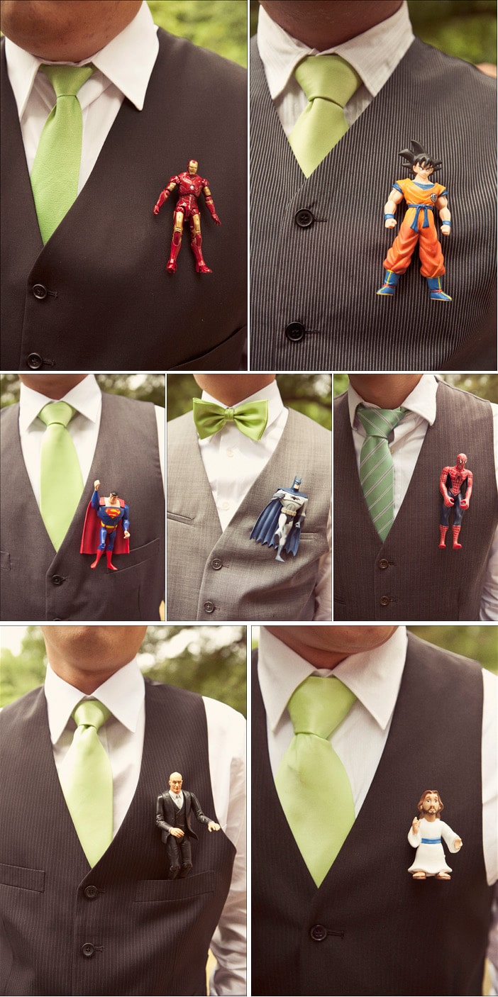 wedding-groomsman-superhero-accessory-boutonnieres