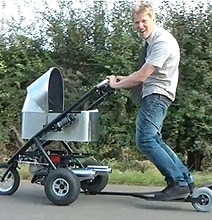 World’s Fastest Custom Baby Stroller Zips Around At 50 MPH [Video]