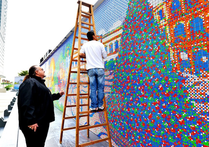 largest-rubiks-cube-wall-mosaic
