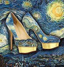 High Heel Shoes Painted To Look Just Like Famous Artworks High Heel Shoes Painted To Look Just Like Famous Artworks