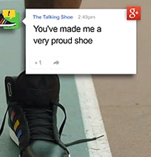 Snarky Google Shoes Talk To You When You Wear Them [Video]