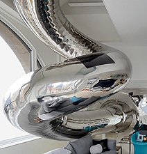 Apartment Design With Childlike House Slide For Sliding Down 4 Levels