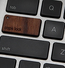 Give Your MacBook Pro Some Personality With Wood Keyboard Keys