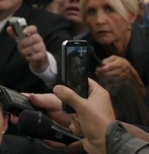 Reporter Gets Cell Phone Upgrade During Tony Stark Interview Reporter Gets Cell Phone Upgrade During Tony Stark Interview