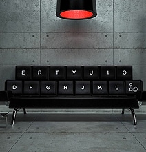 QWERTY Keyboard Sofa Bed: Perfect For Falling Asleep On Your Keyboard