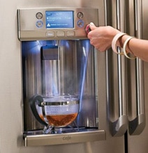 French Door Refrigerator Design Can Serve Hot Tea Anytime
