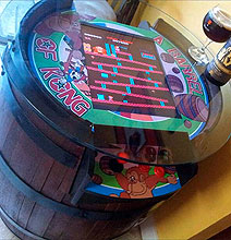 Handcrafted Donkey Kong Barrel Game Is Perfect For A Retro Happy Hour
