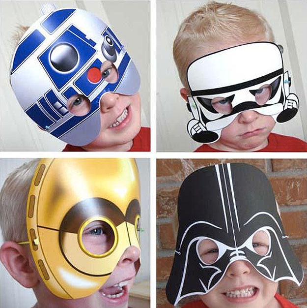 Han Solo Rubies card mask Maske aus Pappe Star Wars Leia Luke Skywalker 